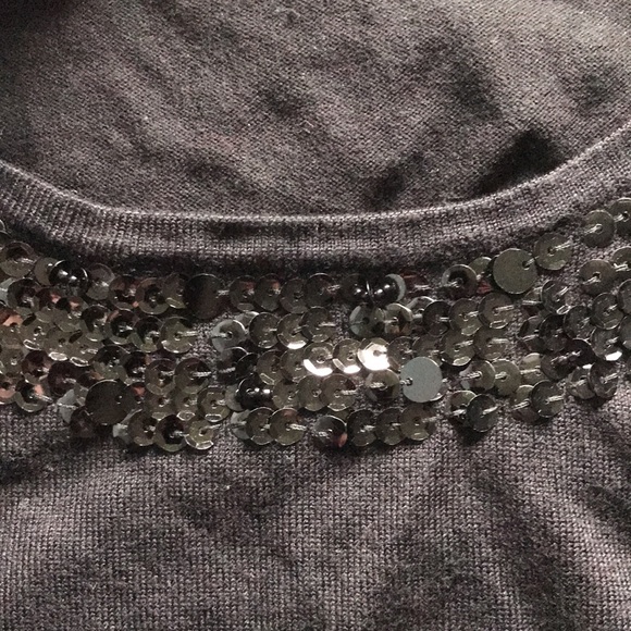Joan Boyce black sleeveless sequined tank top. Brand New Size Medium. - Picture 9 of 10